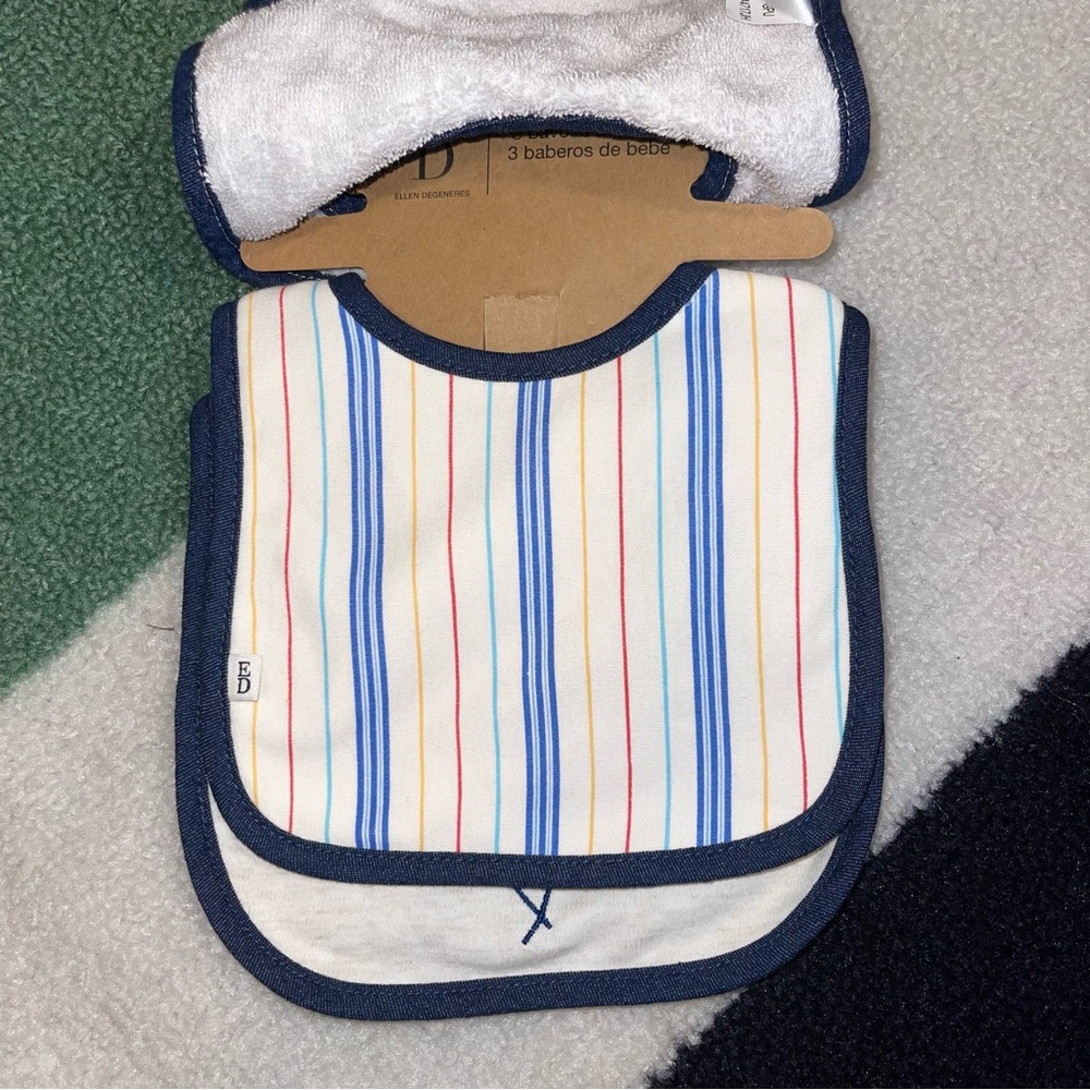 👶 3Pk ED by Ellen Degeneres Baby Bibs - Picture 4 of 4